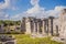 Pre-Columbian Mayan walled city of Tulum, Quintana Roo, Mexico, North America, Tulum, Mexico. El Castillo - castle the
