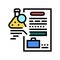 pre-employment drug test color icon vector illustration