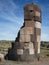 Pre-incan burrial site sillustani with chulpas