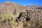 Pre-Incan round house named colca near Chivay in Peru