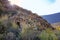 Pre-Incan round house named colca near Chivay in Peru