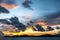 Pre-sunrise skies over Torres Straits Islands Archipelago, Australia