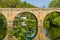 Prebends Bridge, one of three stone-arch bridges crossing River Wear in Durham, England