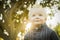 Precious Blonde Baby Boy Outdoors at the Park