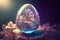 The precious Easter egg with a magical life inside created with Generative AI