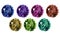 Precious stones or gems are crystals that have special characteristics that cause their unique beauty. Vector