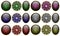 Precious stones set