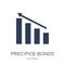 Precipice bonds icon. Trendy flat vector Precipice bonds icon on