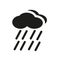 precipitation icon. Trendy precipitation logo concept on white b