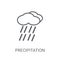 precipitation icon. Trendy precipitation logo concept on white b