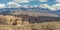 Precipitous Cliff and La Sal Mountain in Moab Utah