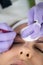 Precise eyebrow microblading, a professional cosmetology procedure for perfect brows