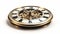 Precise Gold Rotating Clock With Roman Numerals