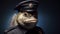 Precise Hyperrealism: Fish Police Officer In Otherworldly Grotesquery