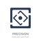 Precision icon. Trendy flat vector Precision icon on white background from Maps and Locations collection