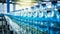 Precision in Production: Beverage Bottling on a Pristine Factory Line. Generative ai