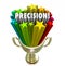 Precision Word Accurate Aim Goal Achieved Trophy Winner