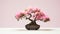 Precisionist Azalea Bonsai Tree: Minimalist American Ipa Desktop Wallpaper