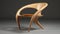 Precisionist Wood Chair With Graceful Curves - End Table Chair