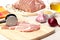 Precursors pork meat,