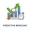 Predictive Modeling icon. 3d illustration from data science collection. Creative Predictive Modeling 3d icon for web