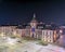 The Prefecture building in Craiova at night