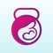 Pregnancy care home vector logo design idea