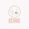 Pregnancy clinic isolated vector logo concpt