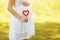 Pregnancy, maternity and new family concept - pregnant woman