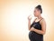 Pregnancy nutrition conceptual background in soft tone