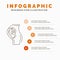 pregnancy, pregnant, baby, obstetrics, Mother Infographics Template for Website and Presentation. Line Gray icon with Orange