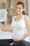 pregnancy sport fitness people and healthy lifestyle concept