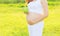 Pregnancy, sport and health lifestyle - young pregnant woman