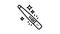 pregnancy test line icon animation