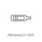 Pregnancy test linear icon. Modern outline Pregnancy test logo c