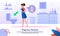 Pregnancy Toxicosis Flat Vector Banner Template