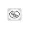 Pregnancy ultrasound line icon