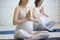 Pregnancy Yoga meditation in class
