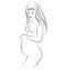 Pregnant beauty woman