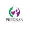 Pregnant care logo designs simple modern for health family and baby birth