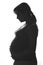 Pregnant lady silhouette