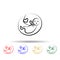 Pregnant love baby multi color style icon. Simple thin line, outline  of maternity icons for ui and ux, website or mobile