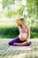 Pregnant practices yoga outdoors. Prenatal Yoga and Fitness