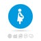 Pregnant sign icon. Pregnancy symbol.