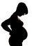 Pregnant silhouette