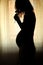 Pregnant silhouette