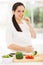 Pregnant woman cucumber