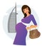 Pregnant woman in Dubai