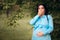 Pregnant Woman with Heartburn Acid Reflux Symptom