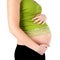 Pregnant Woman Holding Belly